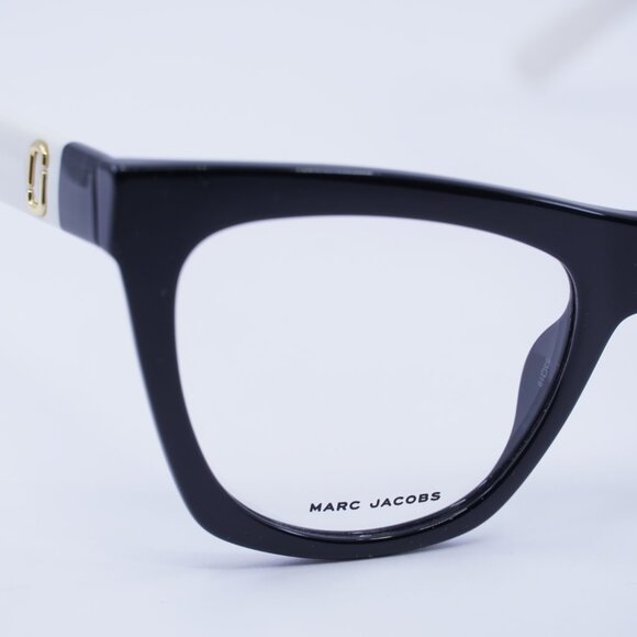 Marc Jacobs MARC 649 080S 00 Eyeglasses Black/White 53mm Cat Eye Frame - Picture 4 of 10